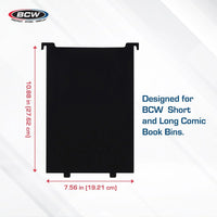 BCW Comic Book Bin Partitions - Black