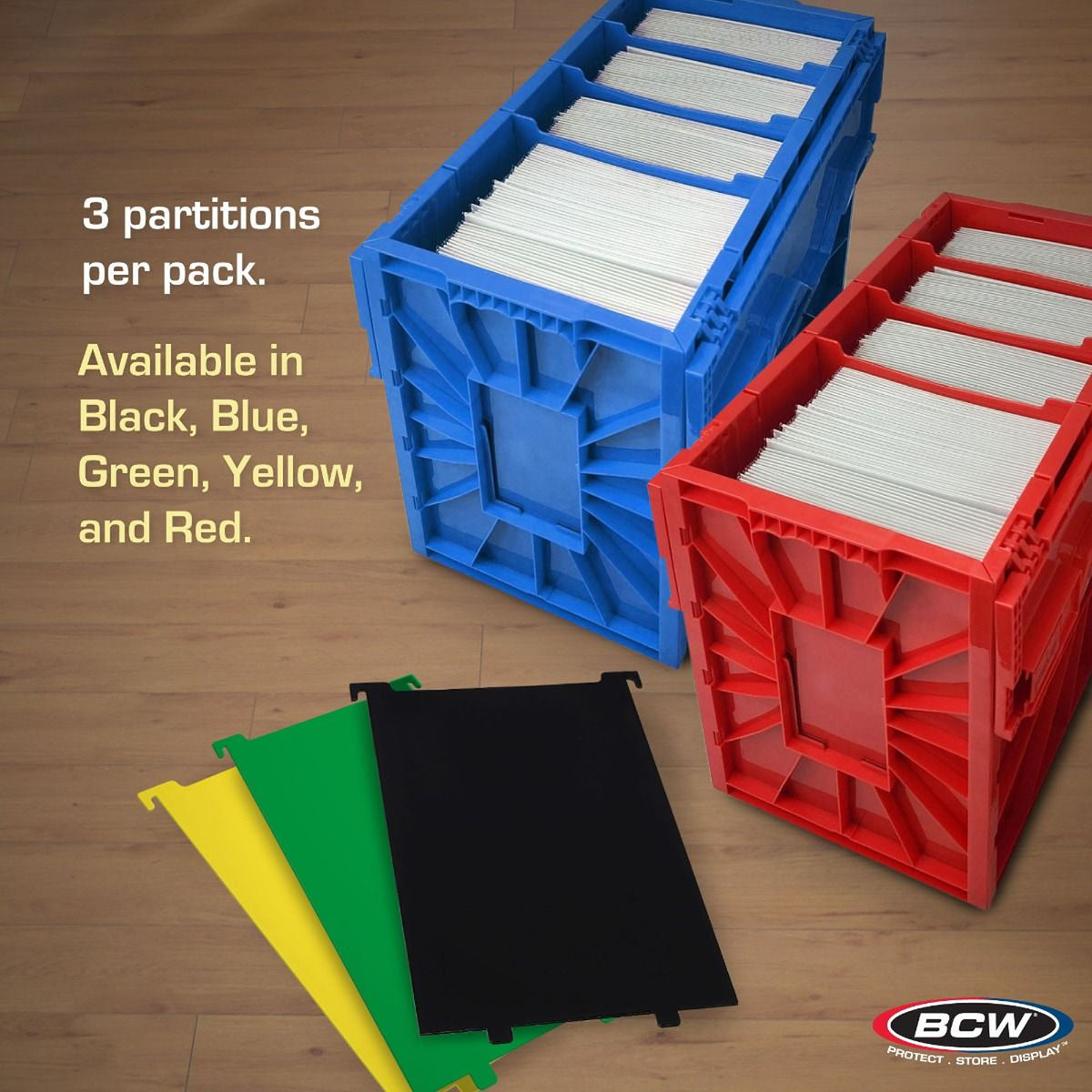 BCW Comic Book Bin Partitions - Black