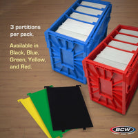 BCW Comic Book Bin Partitions - Black
