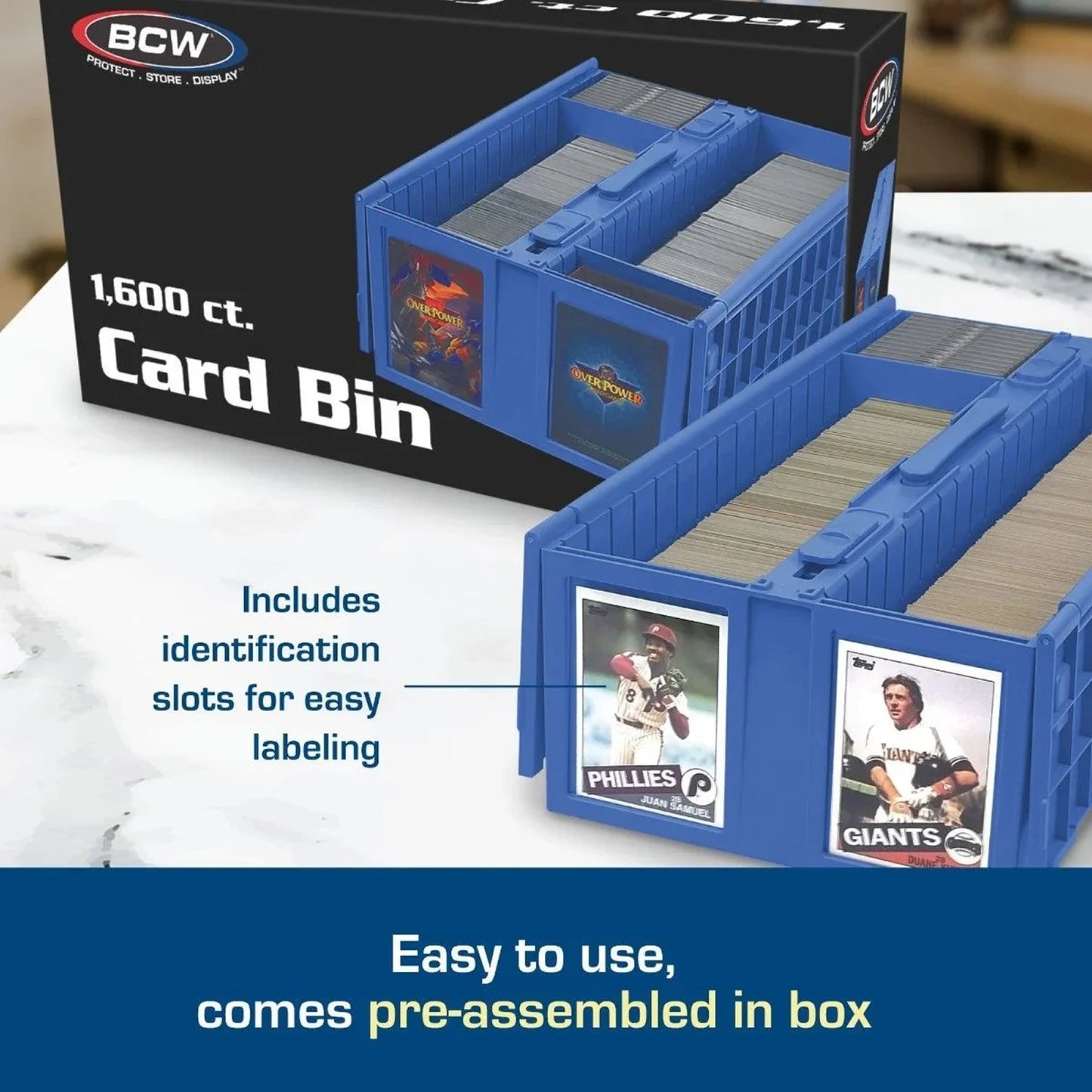 BCW Collectable Card Bin 1600 Count - BLUE - PRE ORDER
