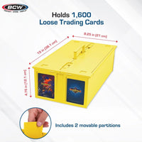 BCW Collectable Card Bin 1600 Count - YELLOW - PRE ORDER
