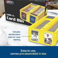 BCW Collectable Card Bin 1600 Count - YELLOW - PRE ORDER