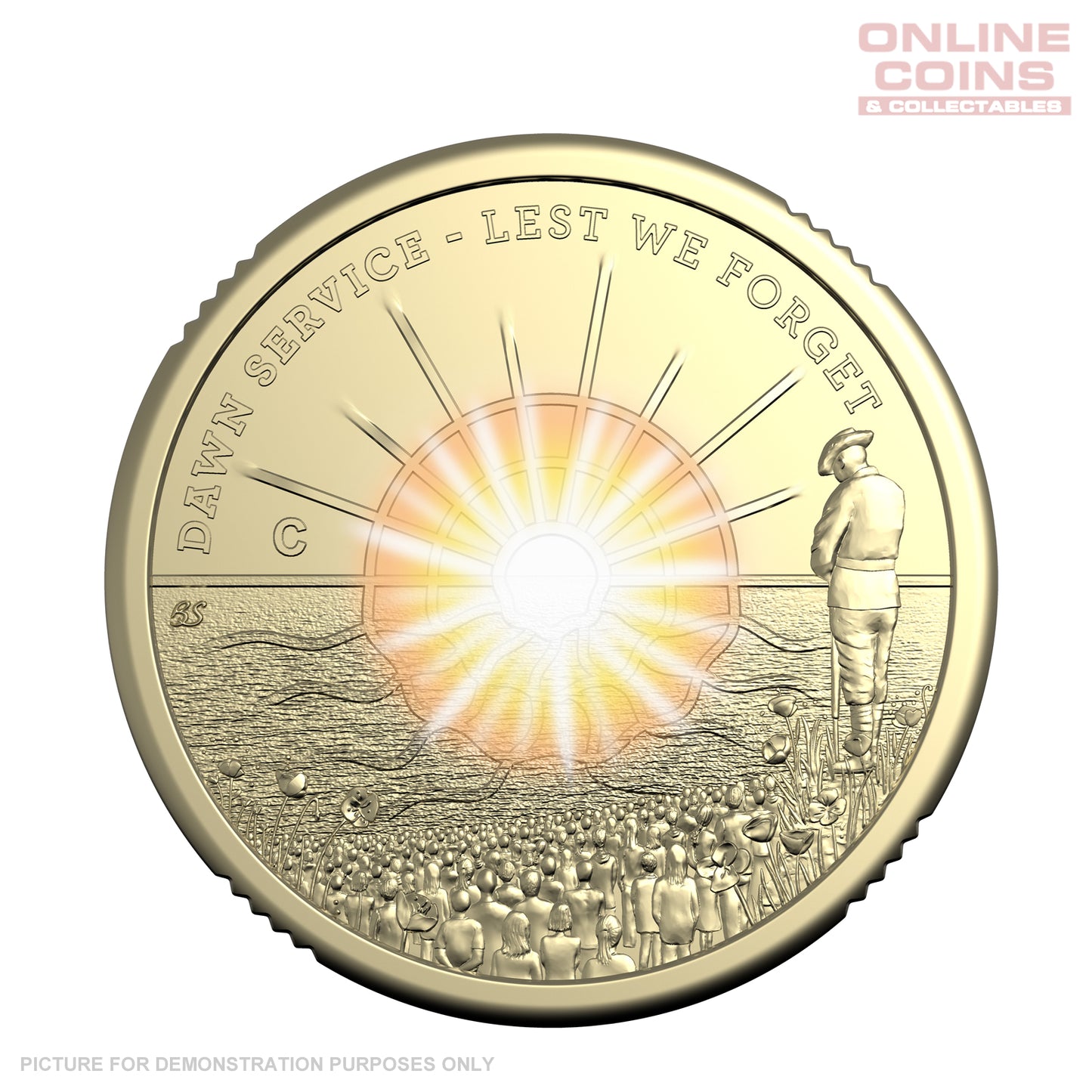 2026 RAM $2 'C' Mintmark Coloured Uncirculated Coin – Dawn Service