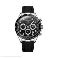 Cudworth Apex Chronograph Jet Black & Silicone Watch