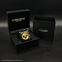 Cudworth Apex Chronograph Gold & Silicone Watch