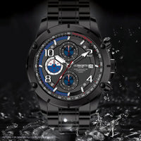 Cudworth Velocity Chronograph, Black Steel Watch