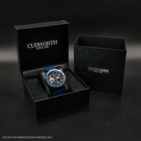 Cudworth Velocity Chronograph, Blue Black & Silicone Watch
