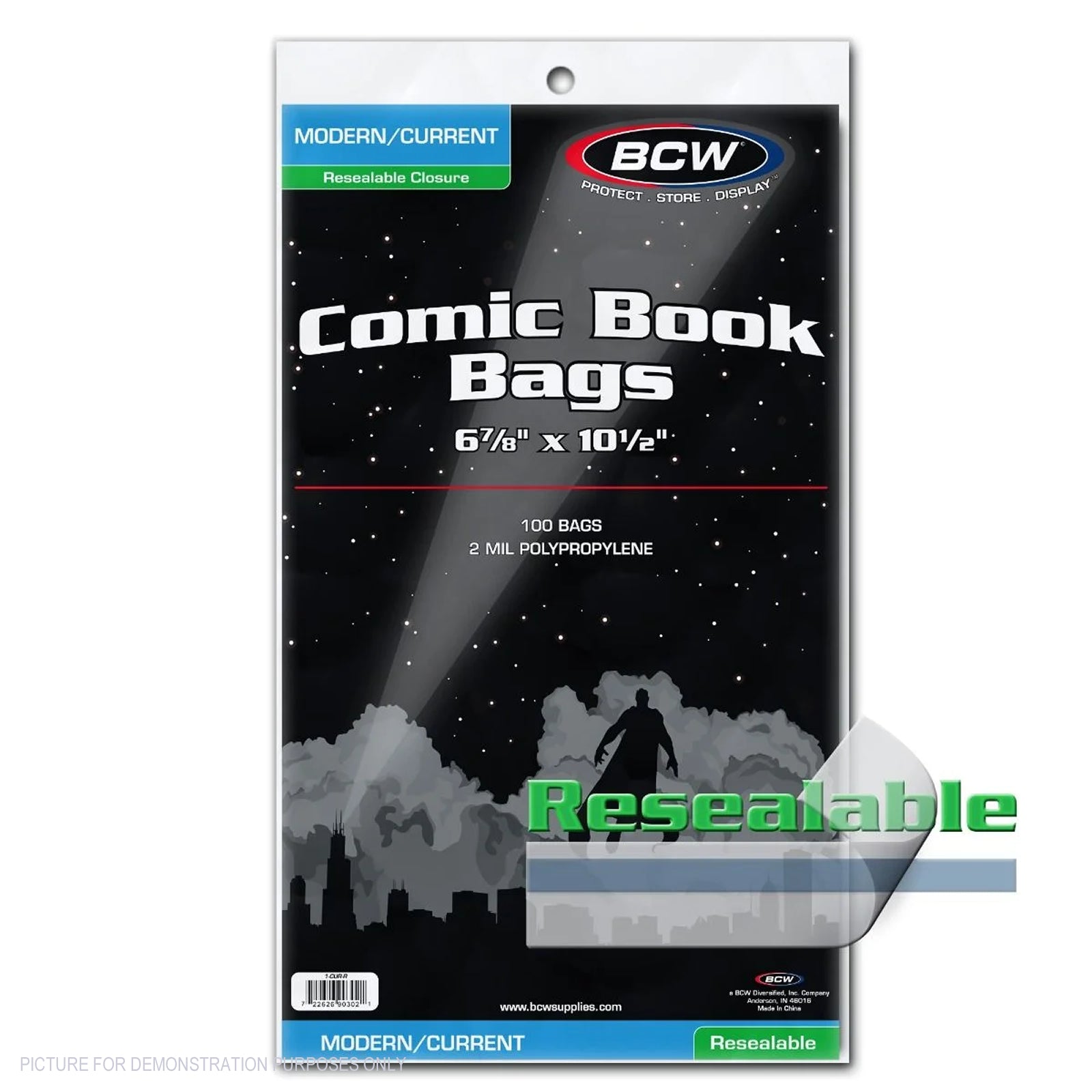 BCW Resealable Current / Modern Comic Bags - Pack of 100