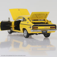 DDA Collectibles Series - 1-32 Yellow E49 Valiant Charger Fully Detailed Opening Doors & Bonnet
