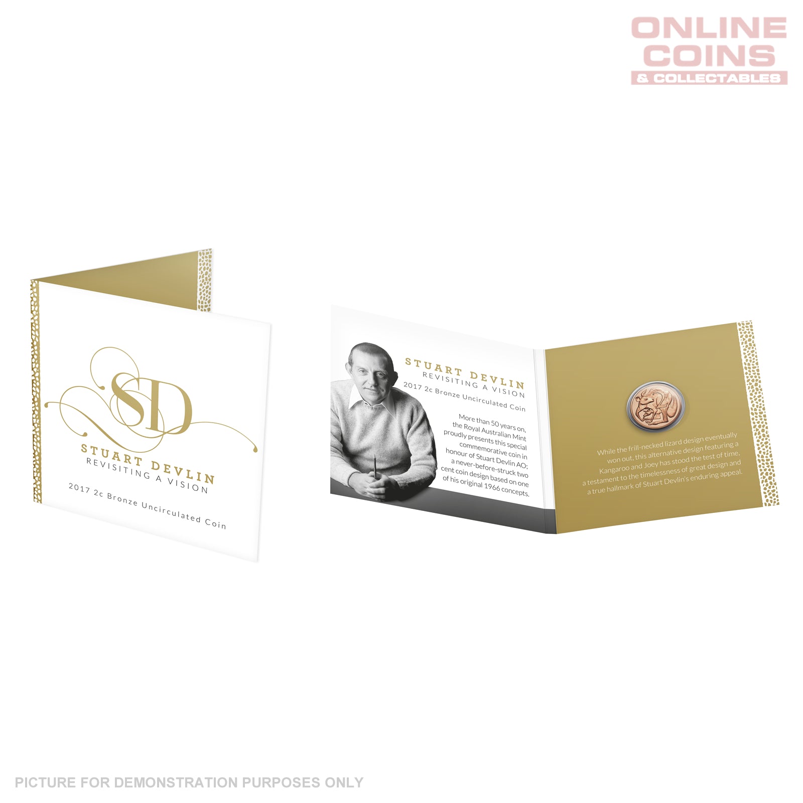 2017 Stuart Devlin - Revisiting a Vision- 2c Bronze Uncirculated Coin ...