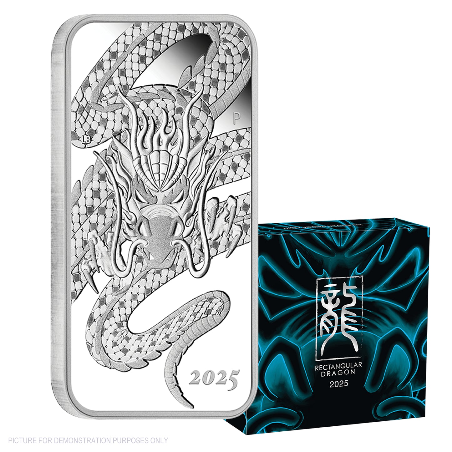 2025 Perth Mint Dragon 1oz Silver Proof Rectangular Coin