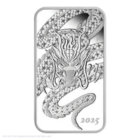 2025 Perth Mint Dragon 1oz Silver Proof Rectangular Coin