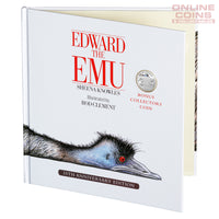 2023 20c CuNi Coloured Uncirculated Coin - Special Edition Book - 35th Anniversary of Edward the Emu