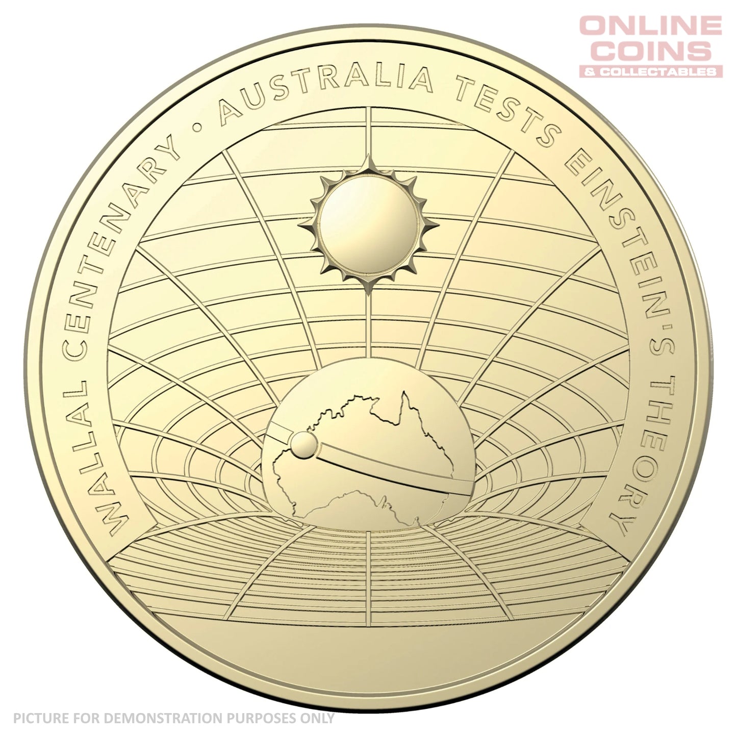 2022 $1 AlBr Uncirculated Carded Coin – Wallal Centenary – Australia Tests Einstein’s Theory