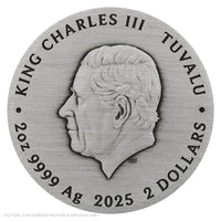 2025 Perth Mint Fate - The Moirai 2oz Silver Antiqued High Relief Coin