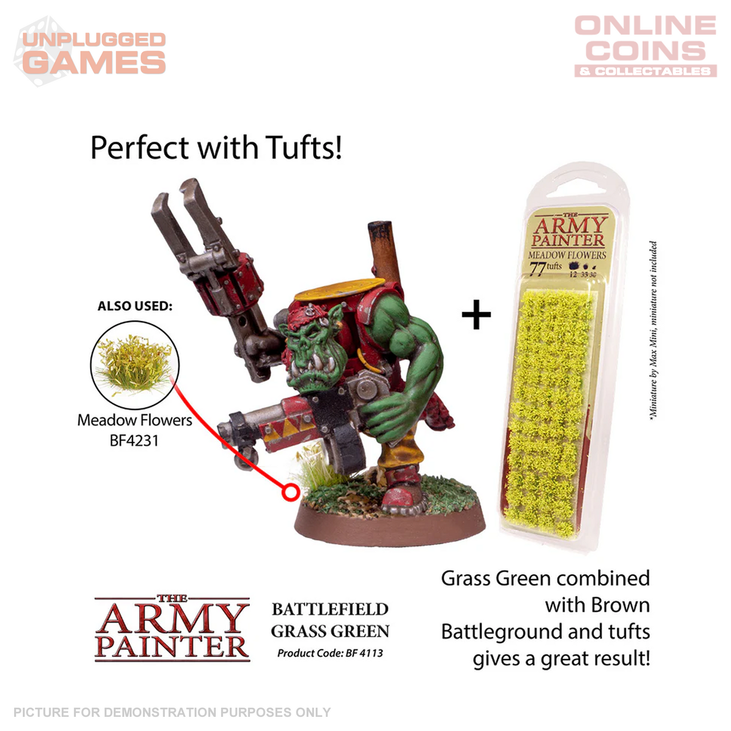 Army Painter - Basing - Grass GREEN FLOCK