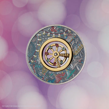 2025 Perth Mint Ferris Wheel 2oz Silver Antiqued Coloured Coin