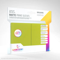 GameGenic MATTE Prime Sleeves 100 Pack - LIME
