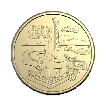 2025 Aussie Big Things 2 - Uncirculated $1 Coin in Card -  The Big Guitar