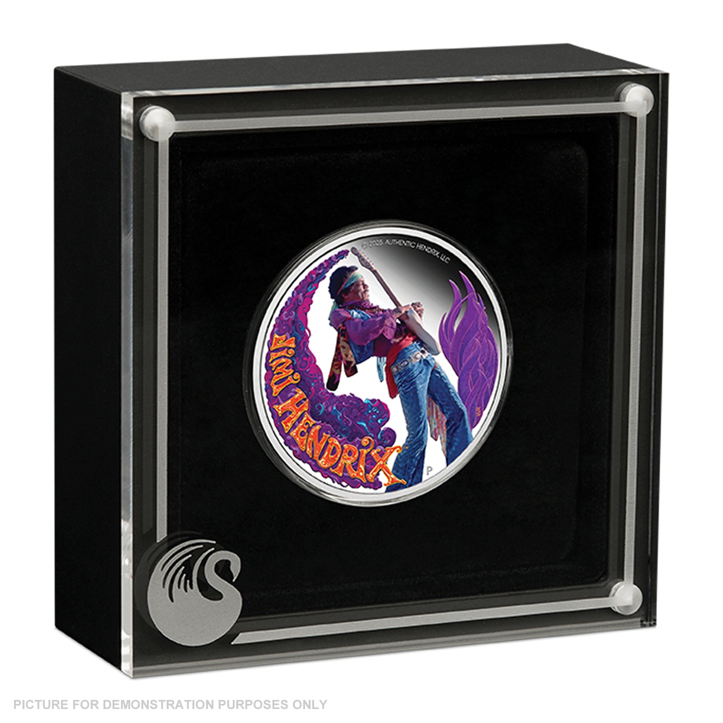 2025 Perth Mint - Jimi Hendrix 1oz Silver Proof Coloured Coin