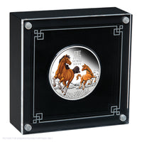 2026 Perth Mint Year Of the Horse - 1oz Silver Proof Coloured Coin
