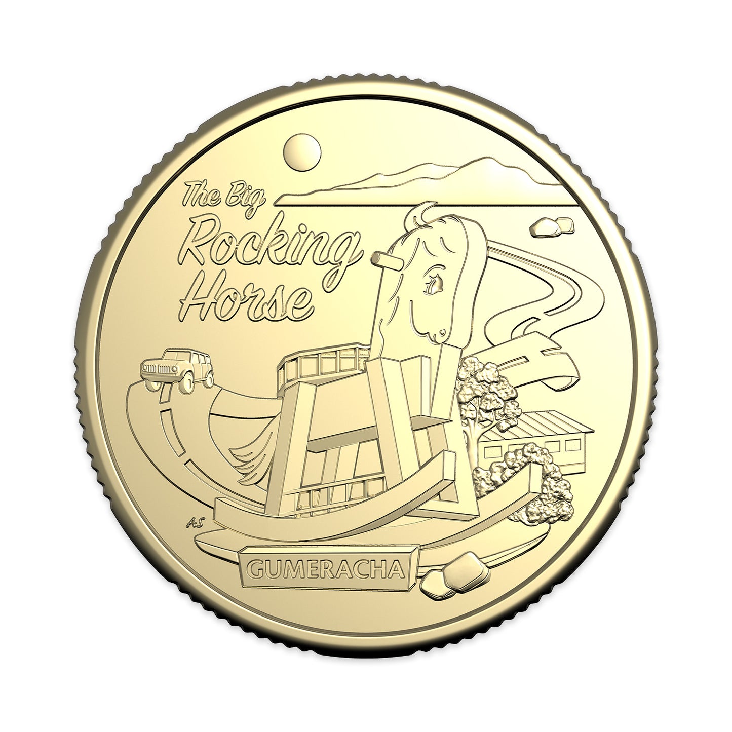 2025 Aussie Big Things 2 - Uncirculated $1 Coin in Card -  The Big Rocking Horse