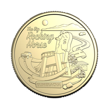 2025 Aussie Big Things 2 - Uncirculated $1 Coin in Card -  The Big Rocking Horse