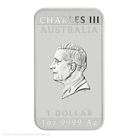2026 Perth Mint 1oz Silver Bullion Coloured Minted Rectangular Coin In Card - Lunar Hirse