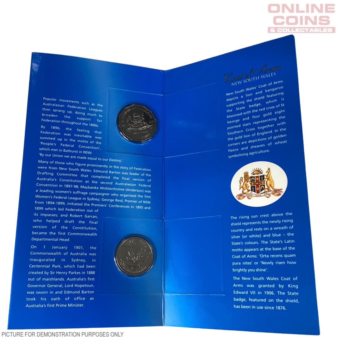 2001 Centenary of Federation - New South Wales - Uncirlulated 3 Coin Set
