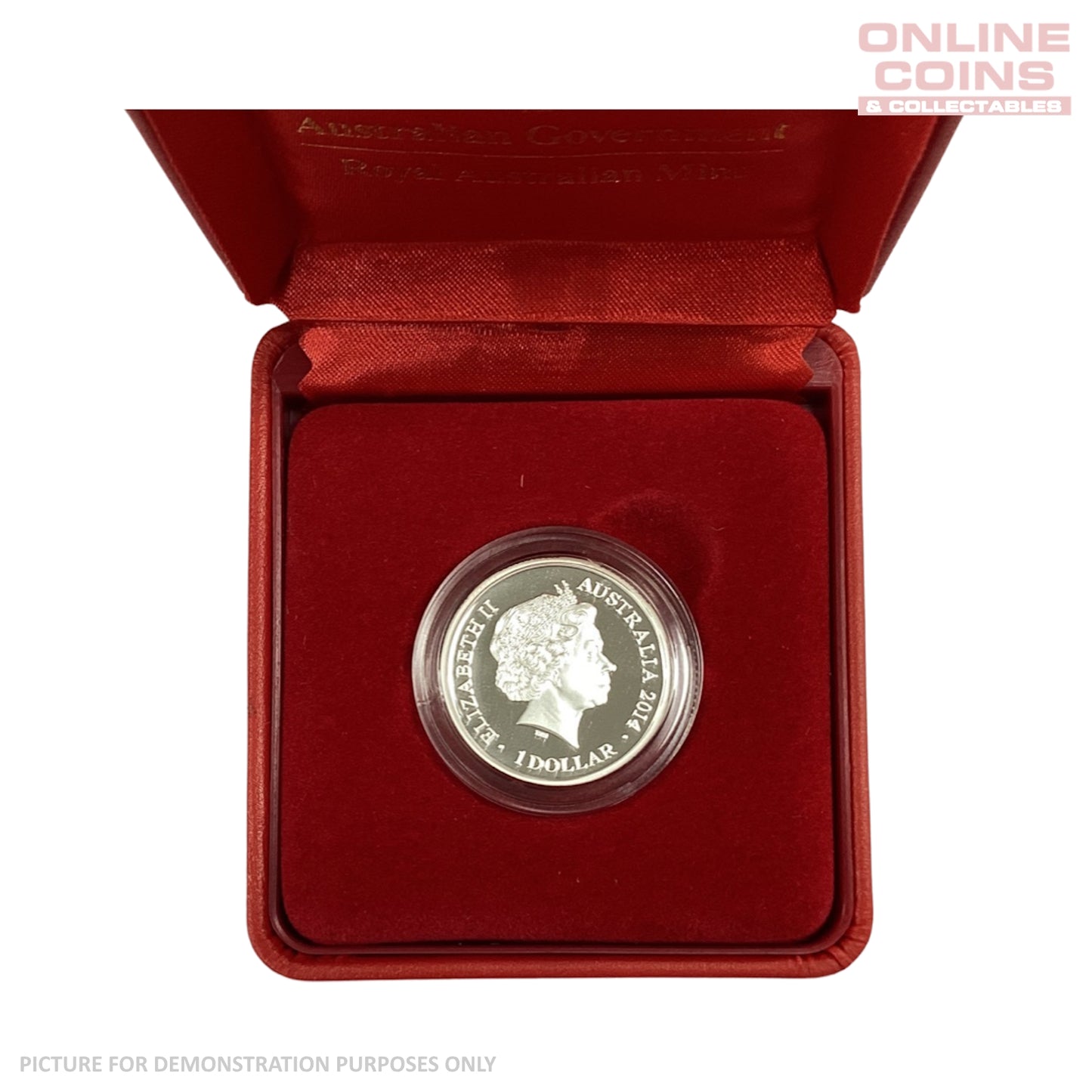 2014 Year Of The Horse Silver Proof $1 Coin