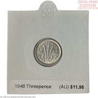 1948 Threepence (AU) loose in 2x2