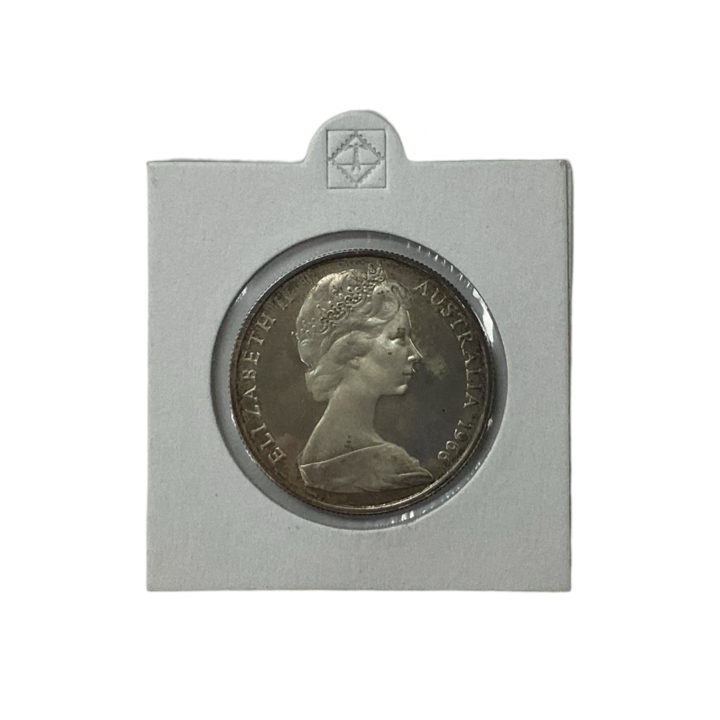 1966 Proof Round 50 cent Coin (80% Silver) From Damaged Set