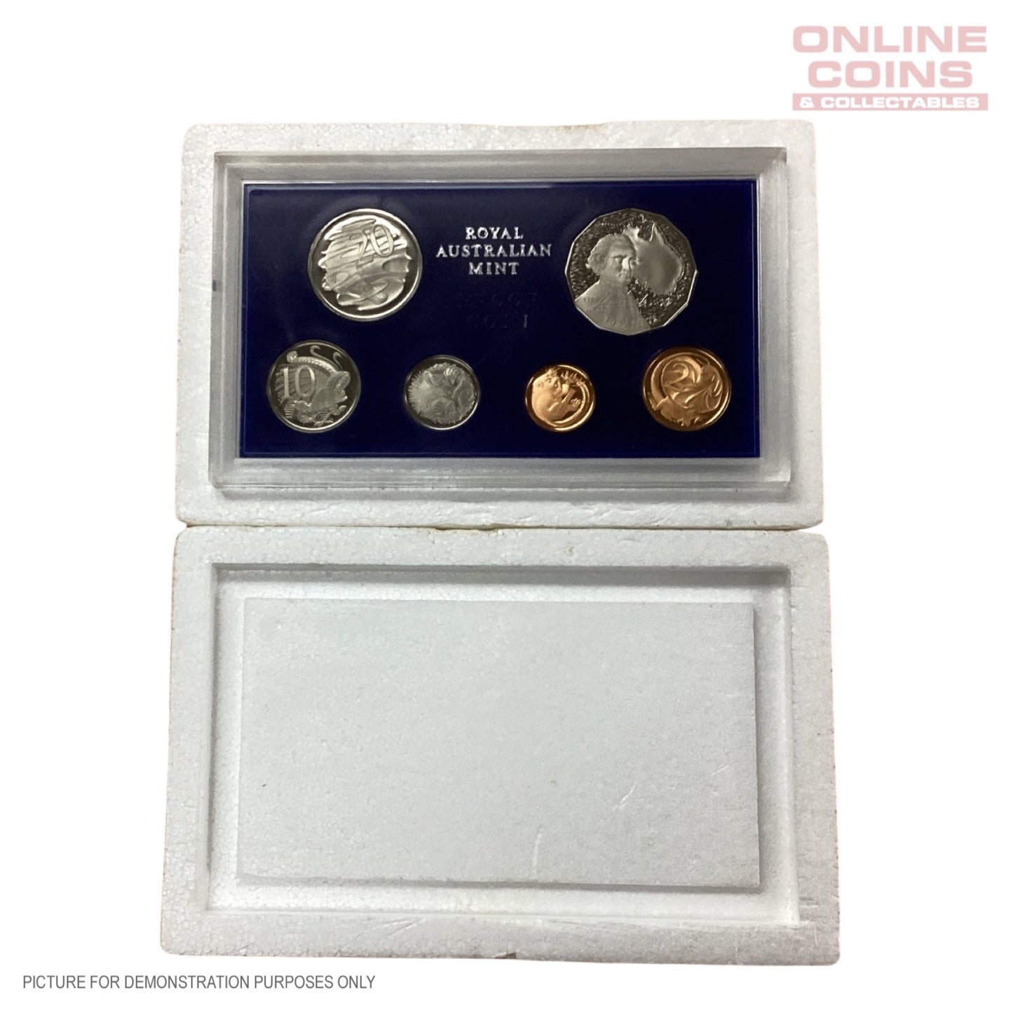 1970 Royal Australian Mint 6 Coin Proof Set In Foams - Heavily Rotated