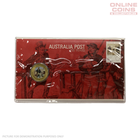 2009 - Australia Post - 200 Years of the Australian Postal Service PNC - $1 Coloured Coin