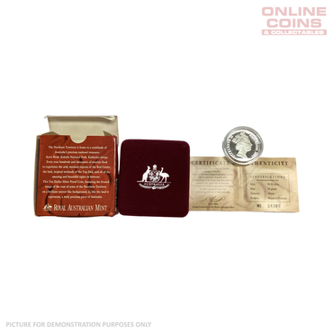 1992 Silver Ten Dollar $10 Proof Coin - Northern Territory State Series