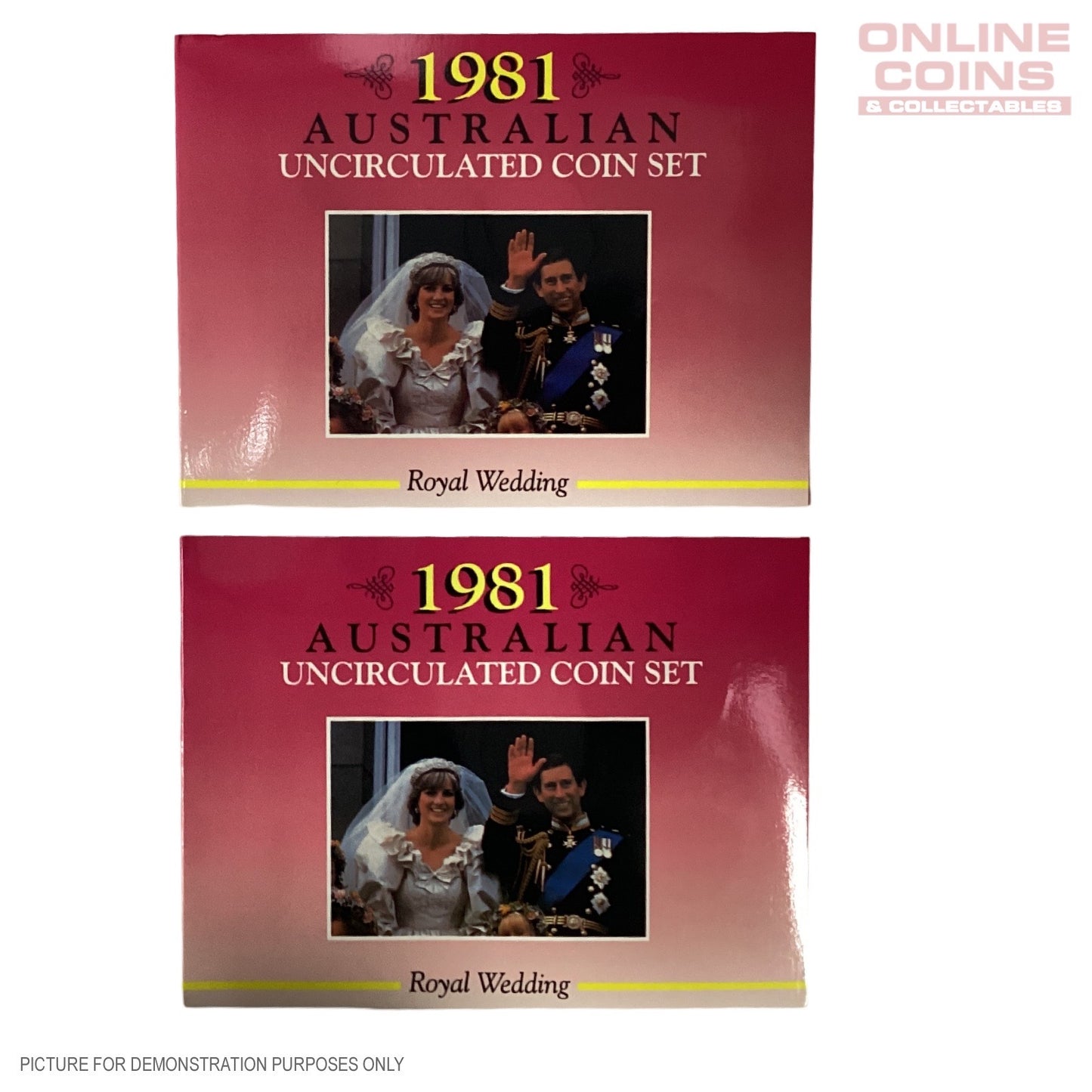 1981 Uncirculated - Royal Wedding Coin Set - Sherwood Packaging