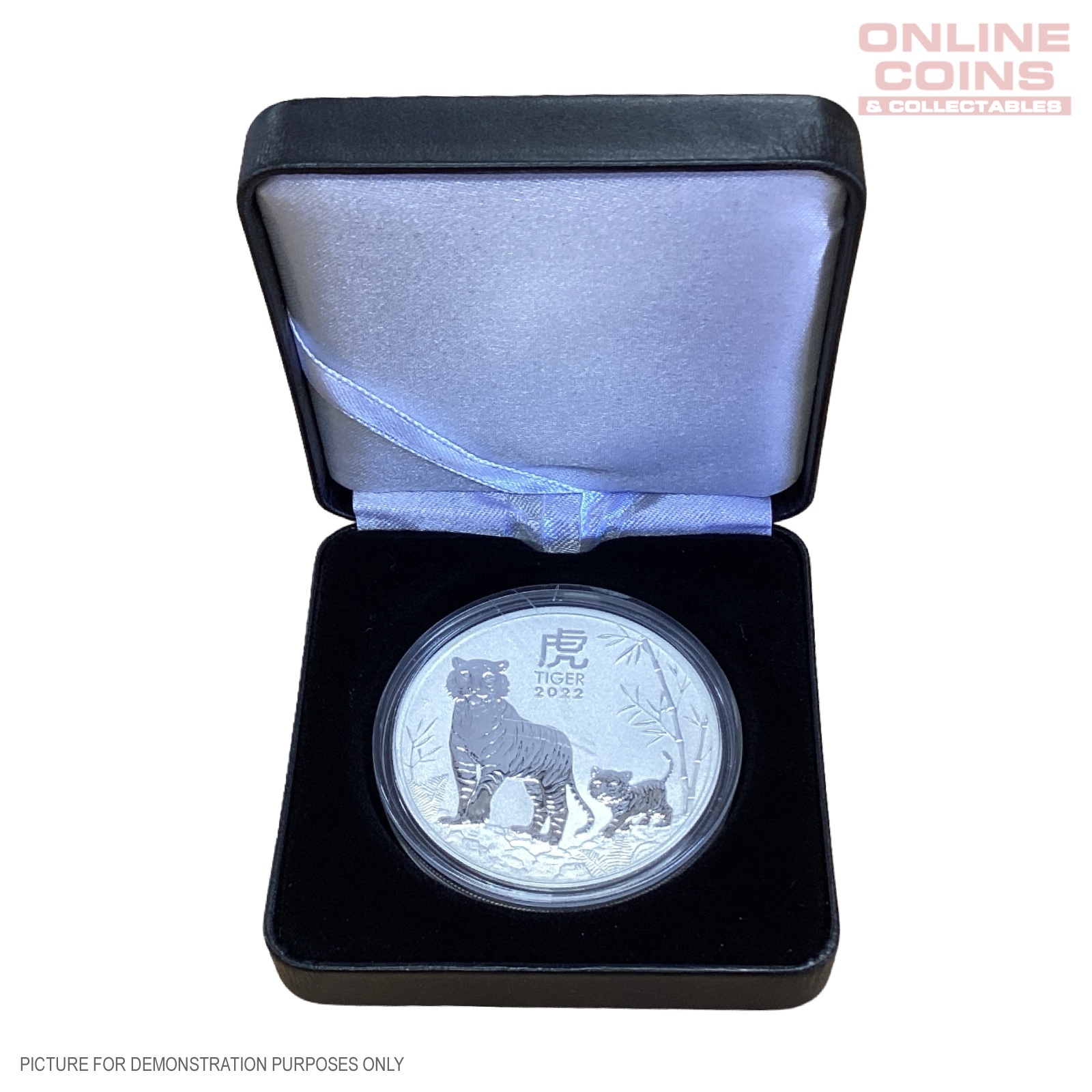 2022 Lunar Tiger 1oz 99.99% Silver Bullion Coin in Lighthouse Nobile Display Case