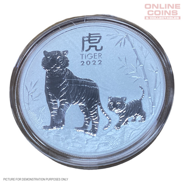 2022 Lunar Tiger 1oz 99.99% Silver Bullion Coin in Lighthouse Nobile Display Case