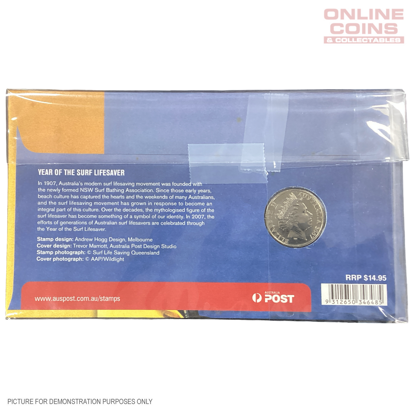 2007 - Australia Post - Royal Australian Mint - Year of the Surf Lifesaver PNC