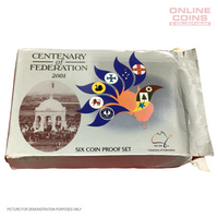 2001 RAM - Centenary of Federation - 6 Coin Proof Set - Damaged Outer Packaging