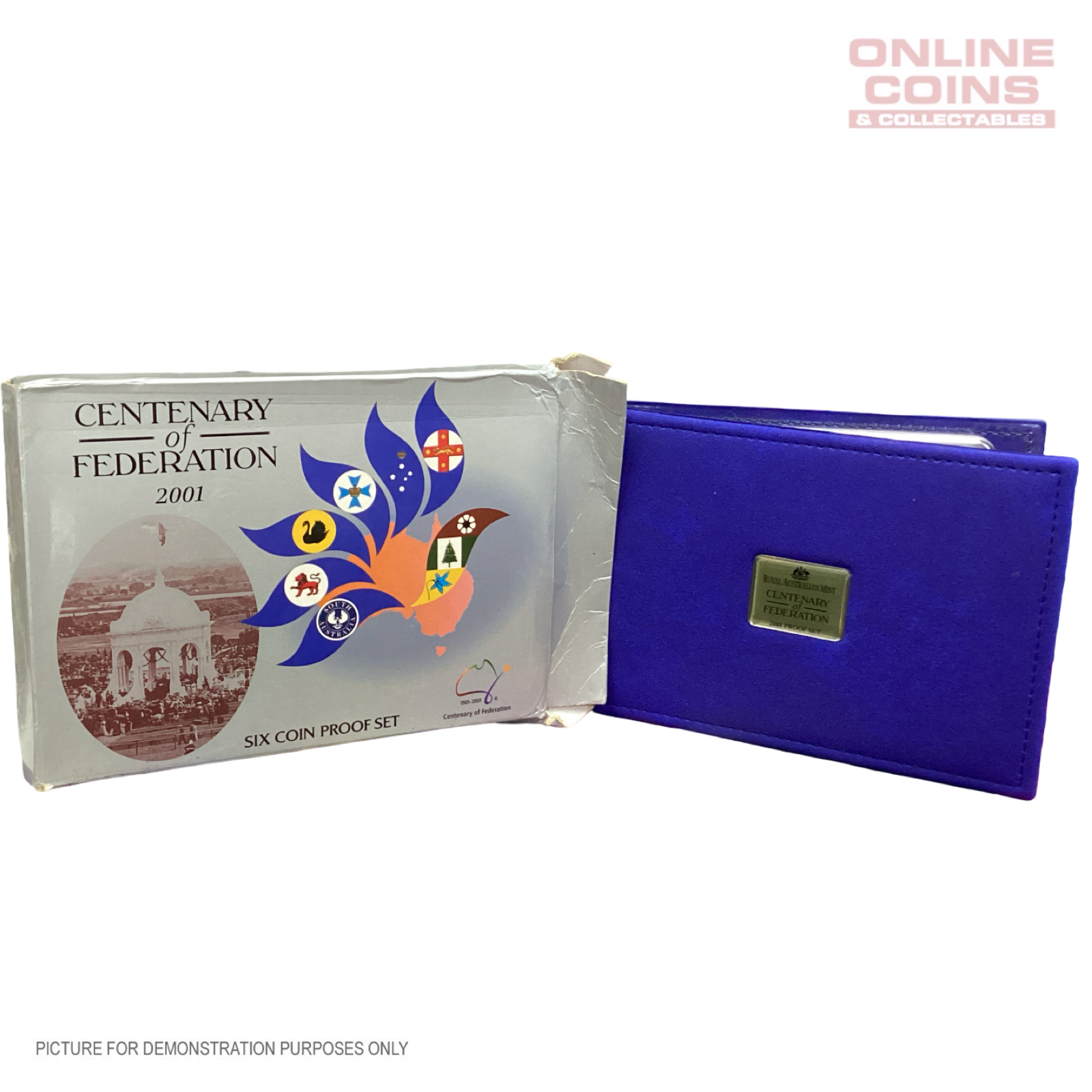 2001 RAM - Centenary of Federation - 6 Coin Proof Set - Damaged Outer Packaging