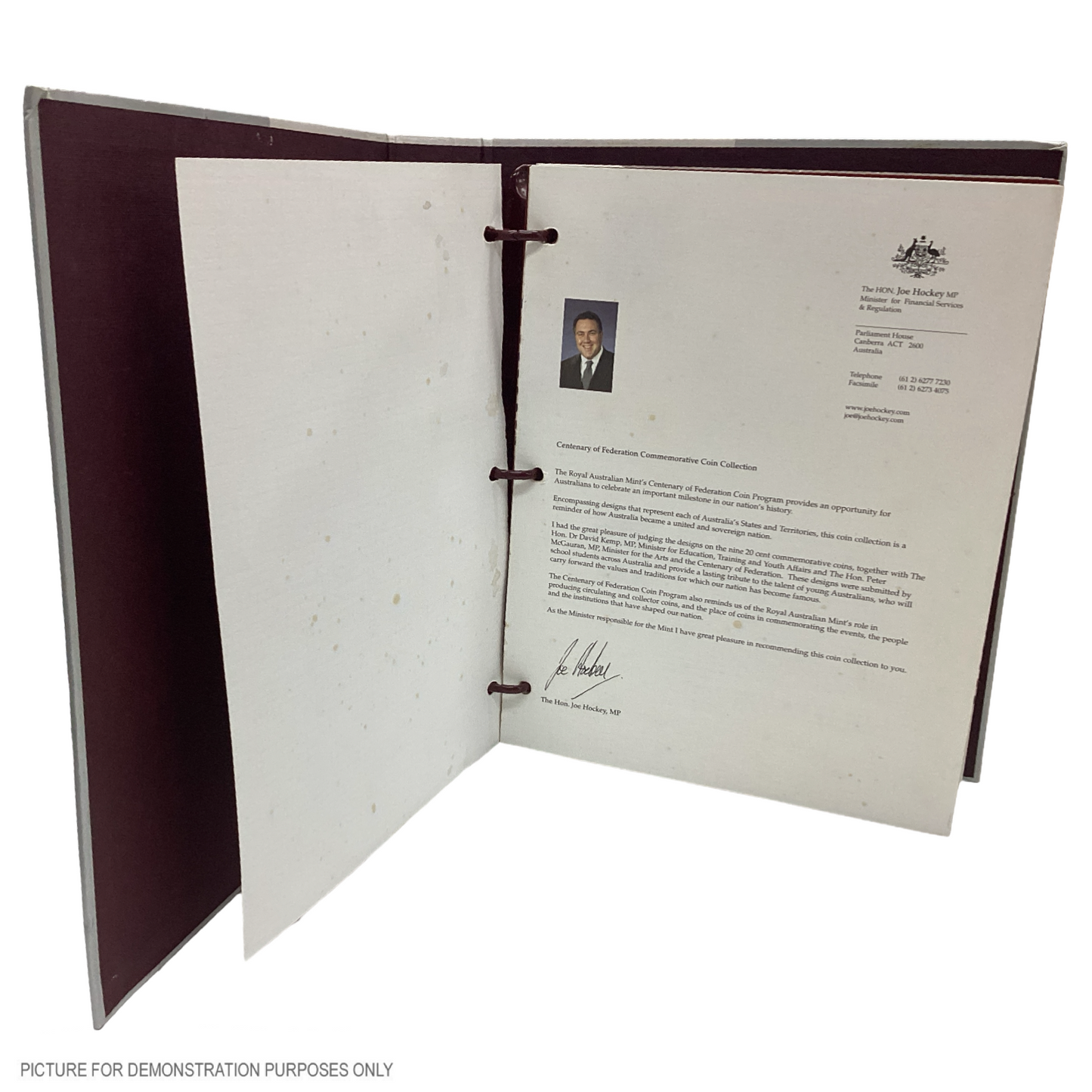 2001 Royal Australian Mint - Centenary of Federation 20 Coin Collection Folder