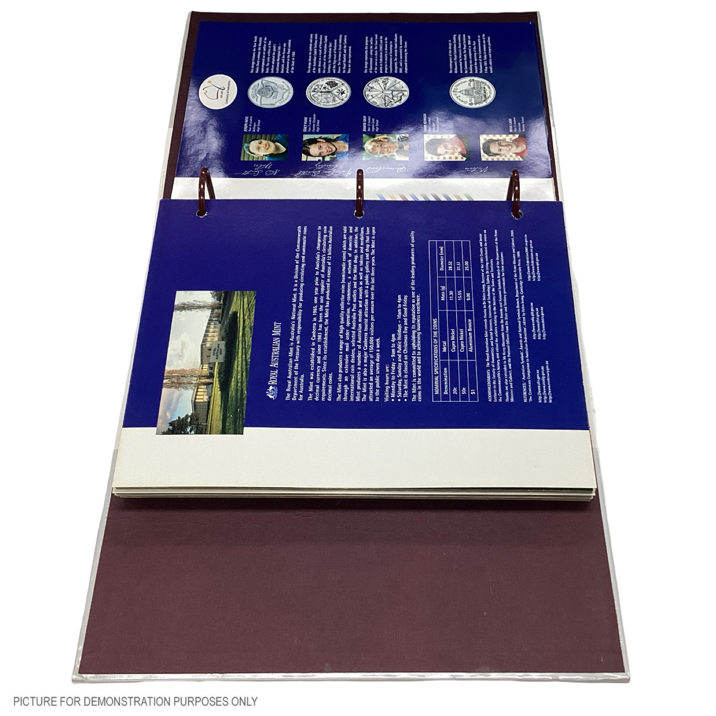 2001 Royal Australian Mint - Centenary of Federation 20 Coin Collection Folder
