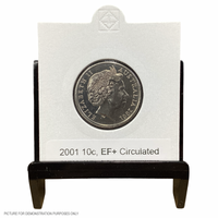 2001 Circulated 10c Coin - EF+