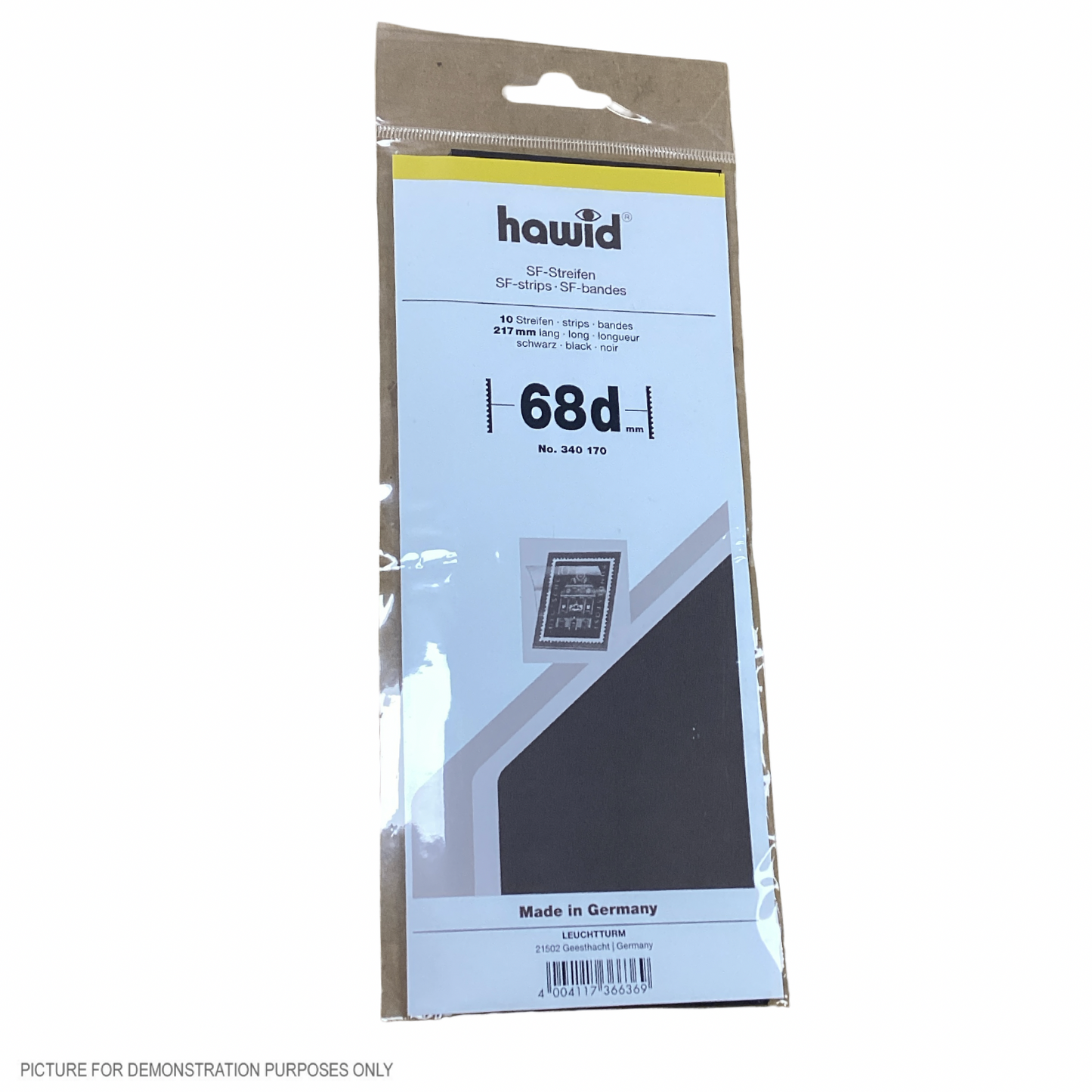 Lighthouse HAWID Stamp Block MOUNT 210x68mm - BLACK [PK10]