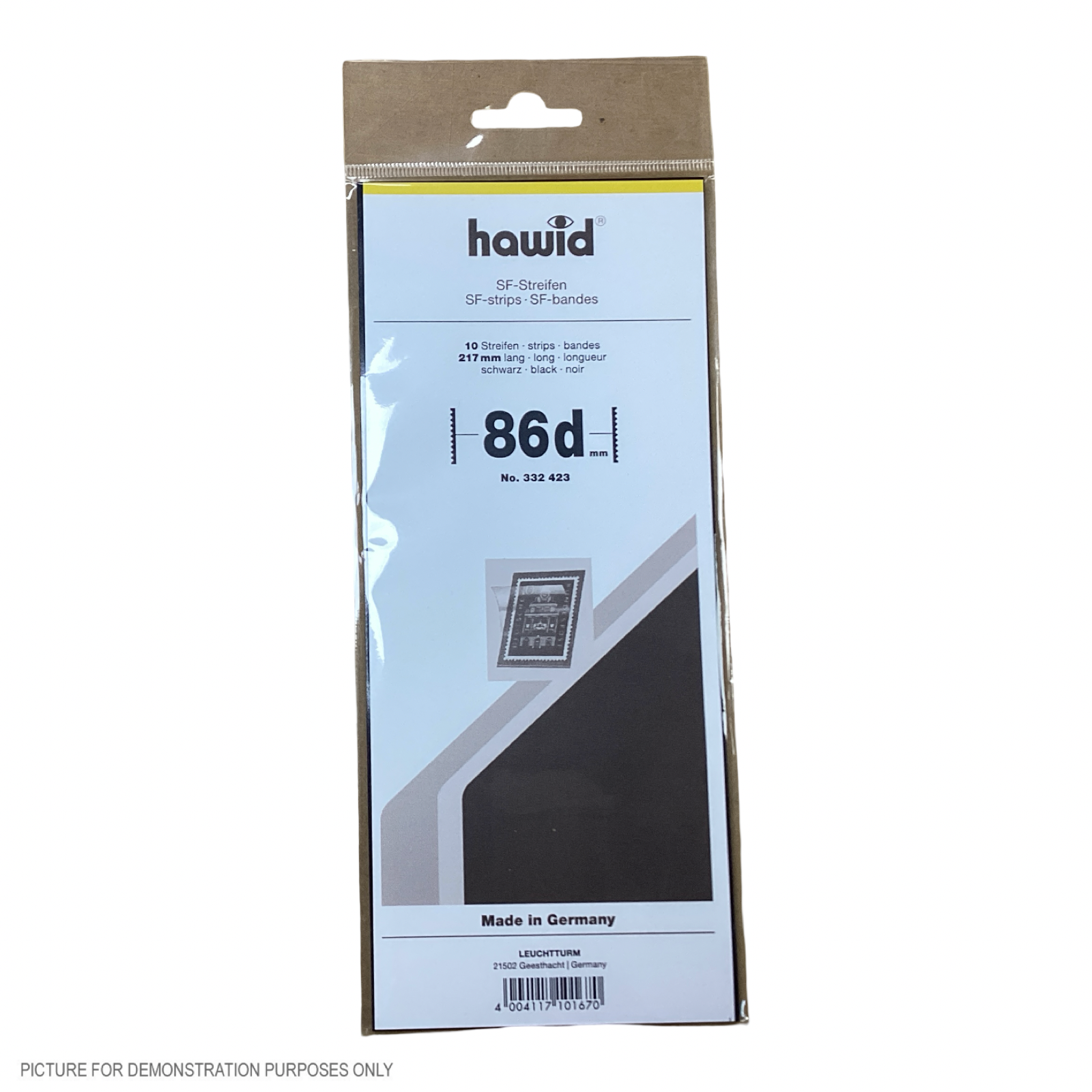 Lighthouse HAWID Stamp Block MOUNT 210x86mm - BLACK [PK10]