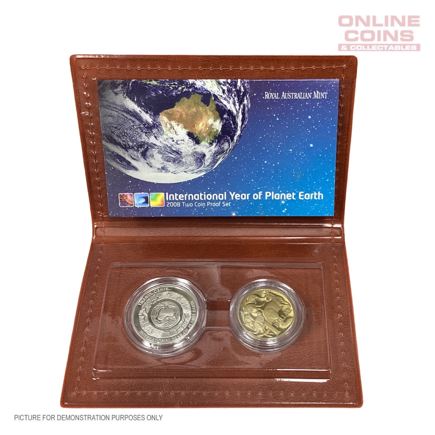 2008 Royal Australian Mint - International Year of Planet Earth - Two Coin Proof Set