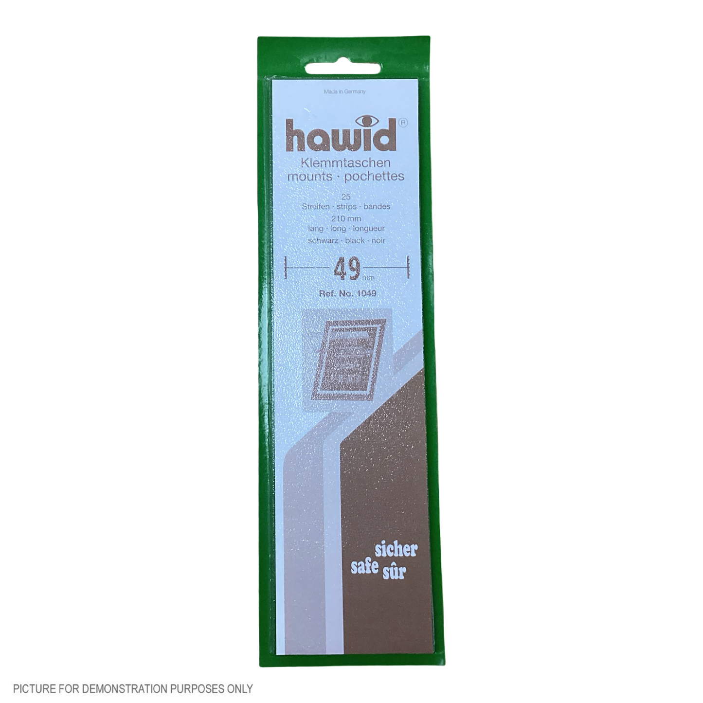 Lighthouse HAWID Stamp Block MOUNT 210x49mm - BLACK [PK25]