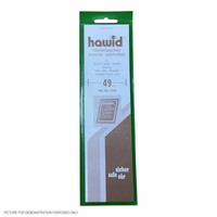 Lighthouse HAWID Stamp Block MOUNT 210x49mm - BLACK [PK25]