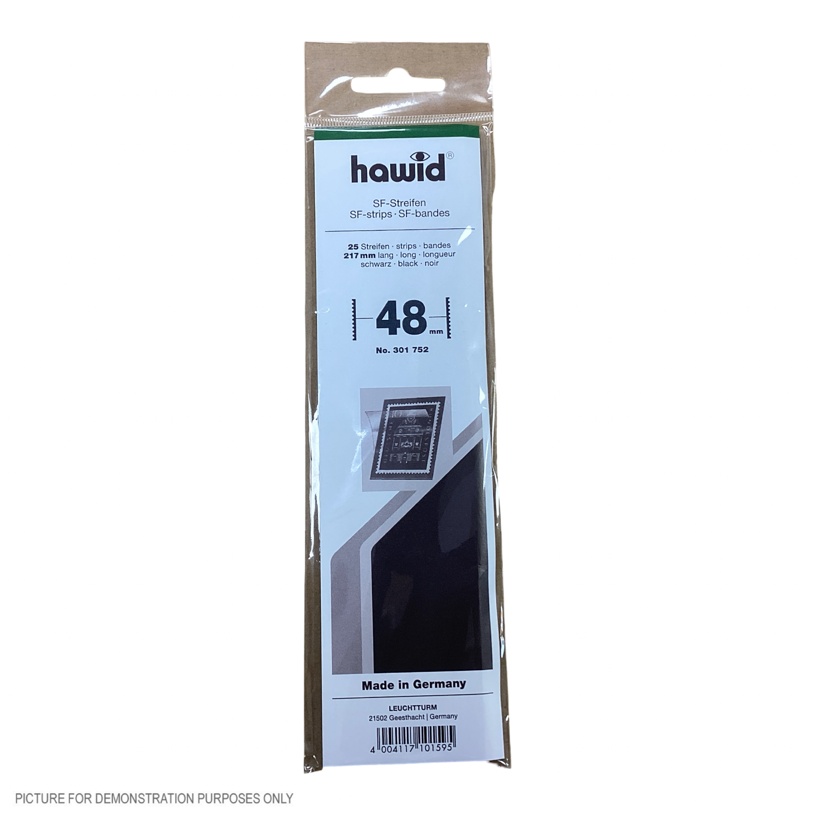 Lighthouse HAWID Stamp Block MOUNT 210x48mm - BLACK [PK25]